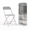 Emma and Oliver Set of 6 Stackable Folding Plastic Chairs - 650 LB Weight Capacity